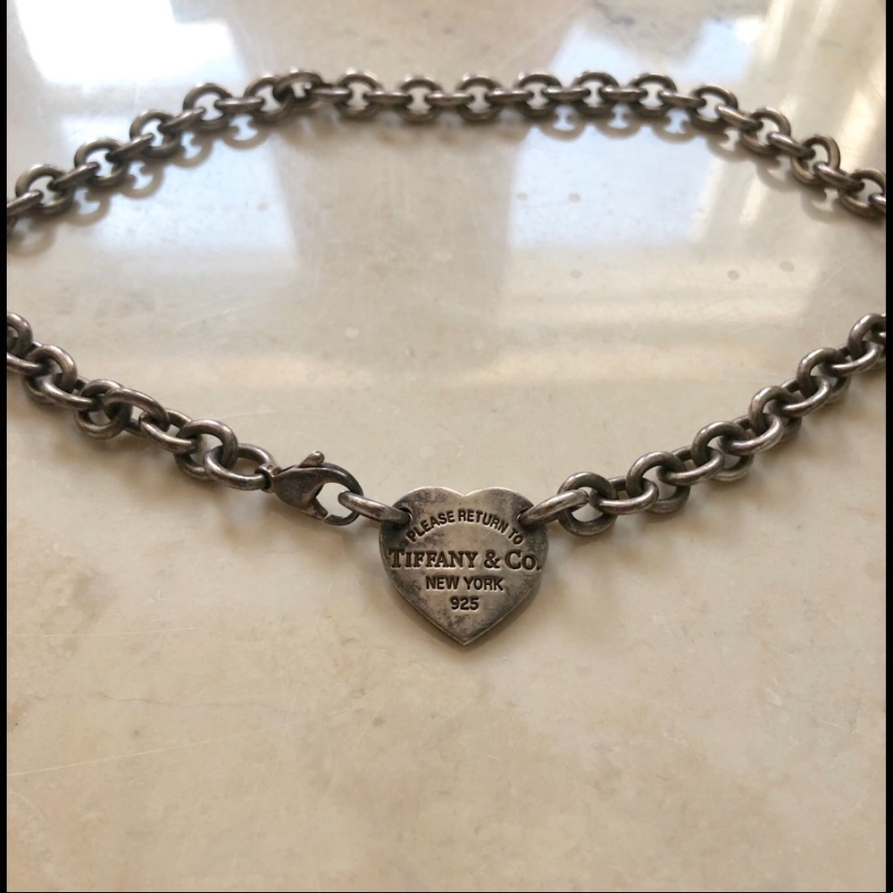 Tiffany&Co Please Return To Heart Choker Necklace